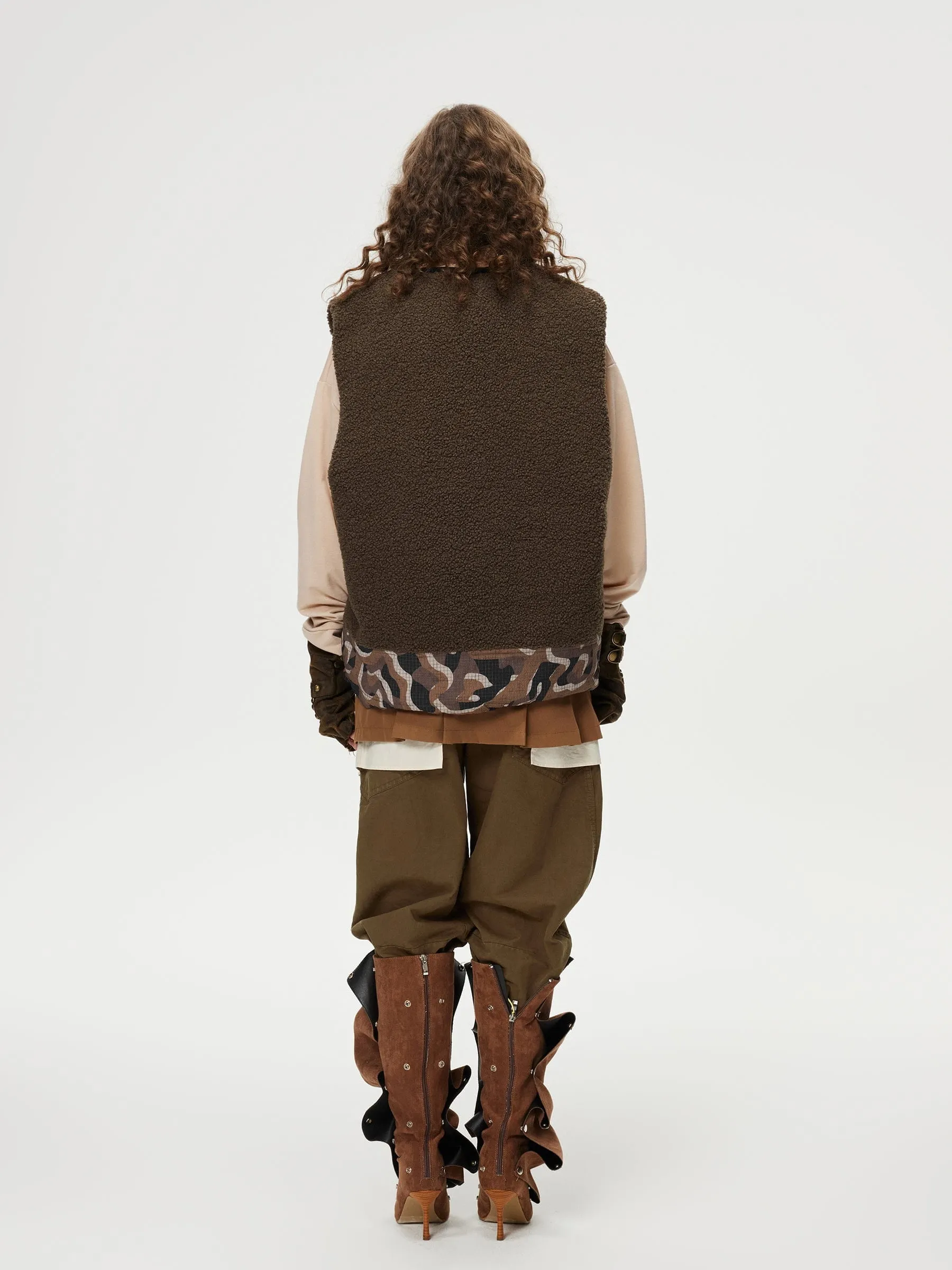 Aelfric Eden Coffee Camouflage Down Vest