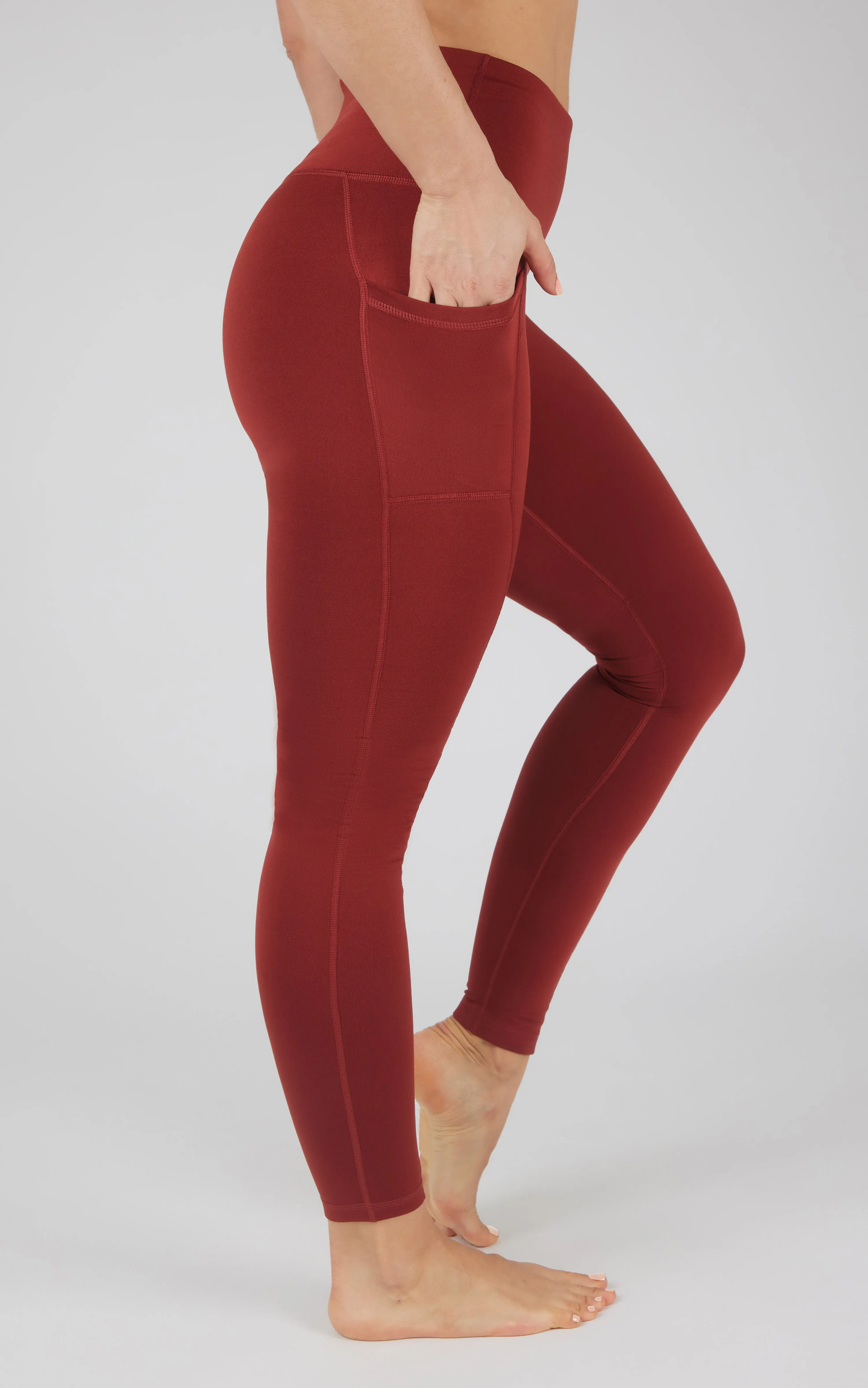 Cold Gear High Waist Fleece Lined Legging with Side Pockets