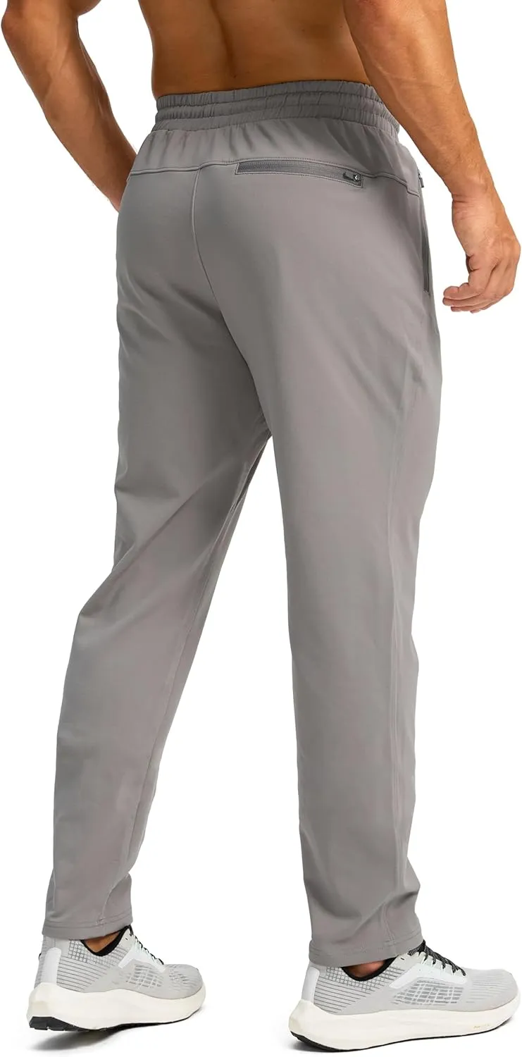 G Gradual Men's Fleece Lined Winter Pants with 3 Zipper Pockets Warm Athletic Joggers Workout Running Sweatpants for Men