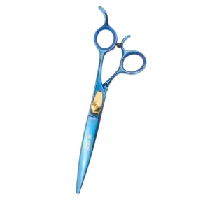 Geib Kiss Gold/Blue 7.5" Curved Scissors