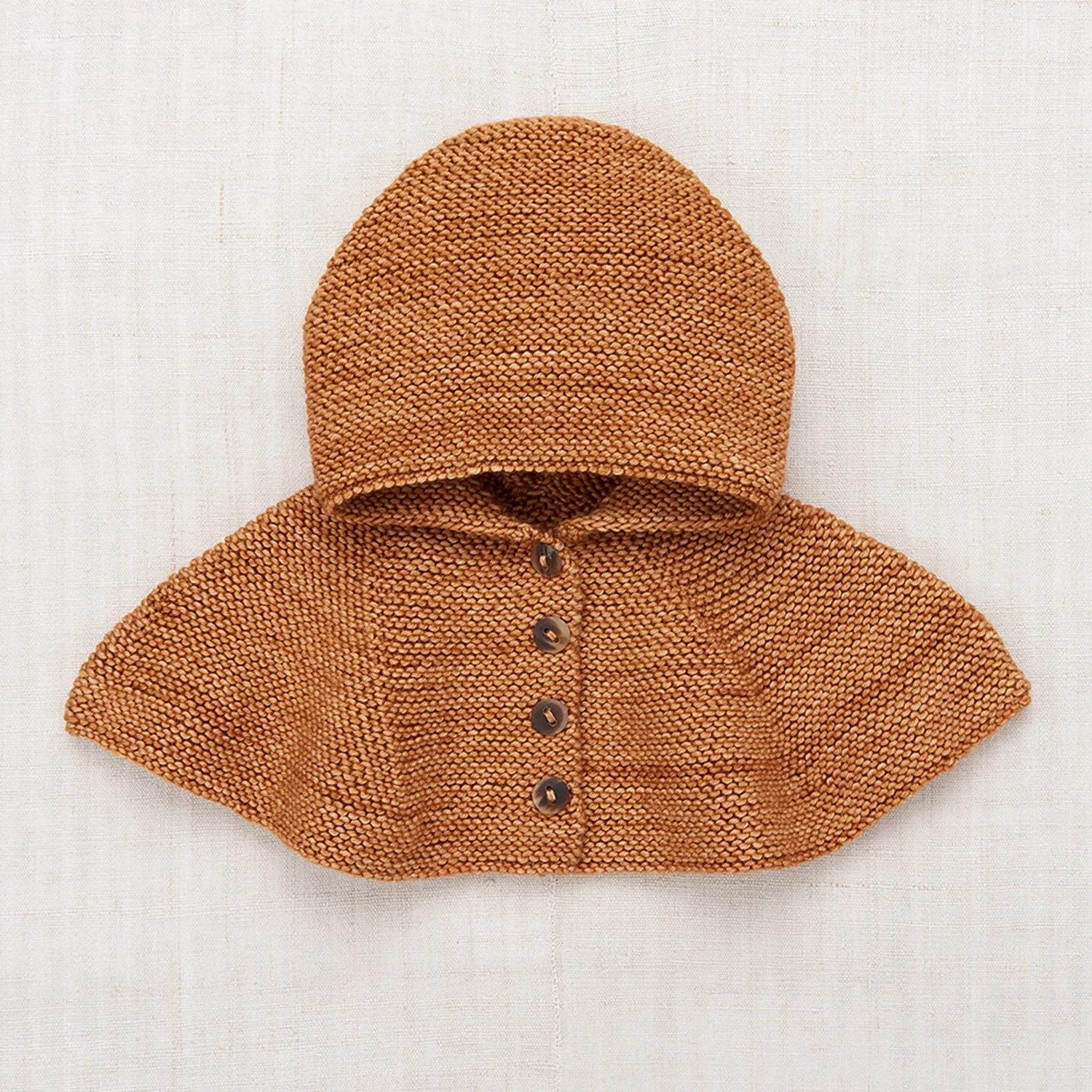 Hand Knit Merino Wool Cate Capelet - Rose Gold