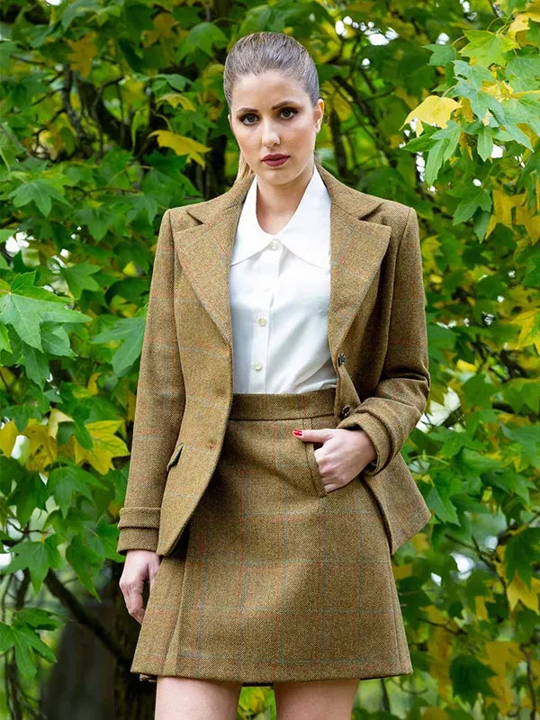 Natural Tweed Wool Green Jacket