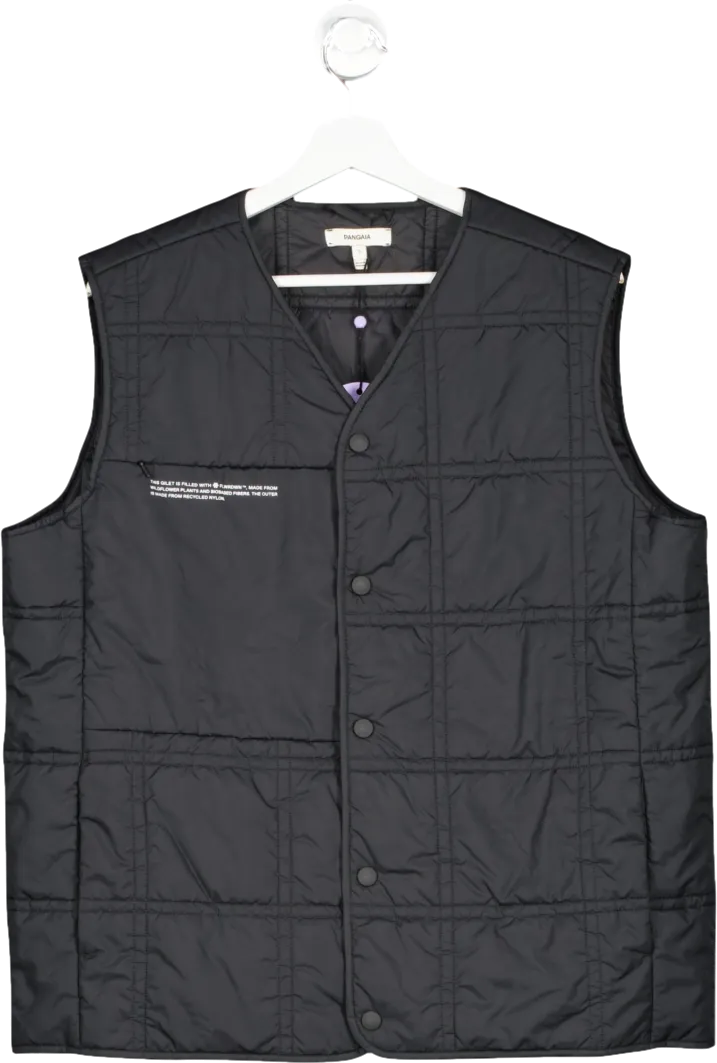 PANGAIA Flower-Warmth Quilted Gilet - Black UK S