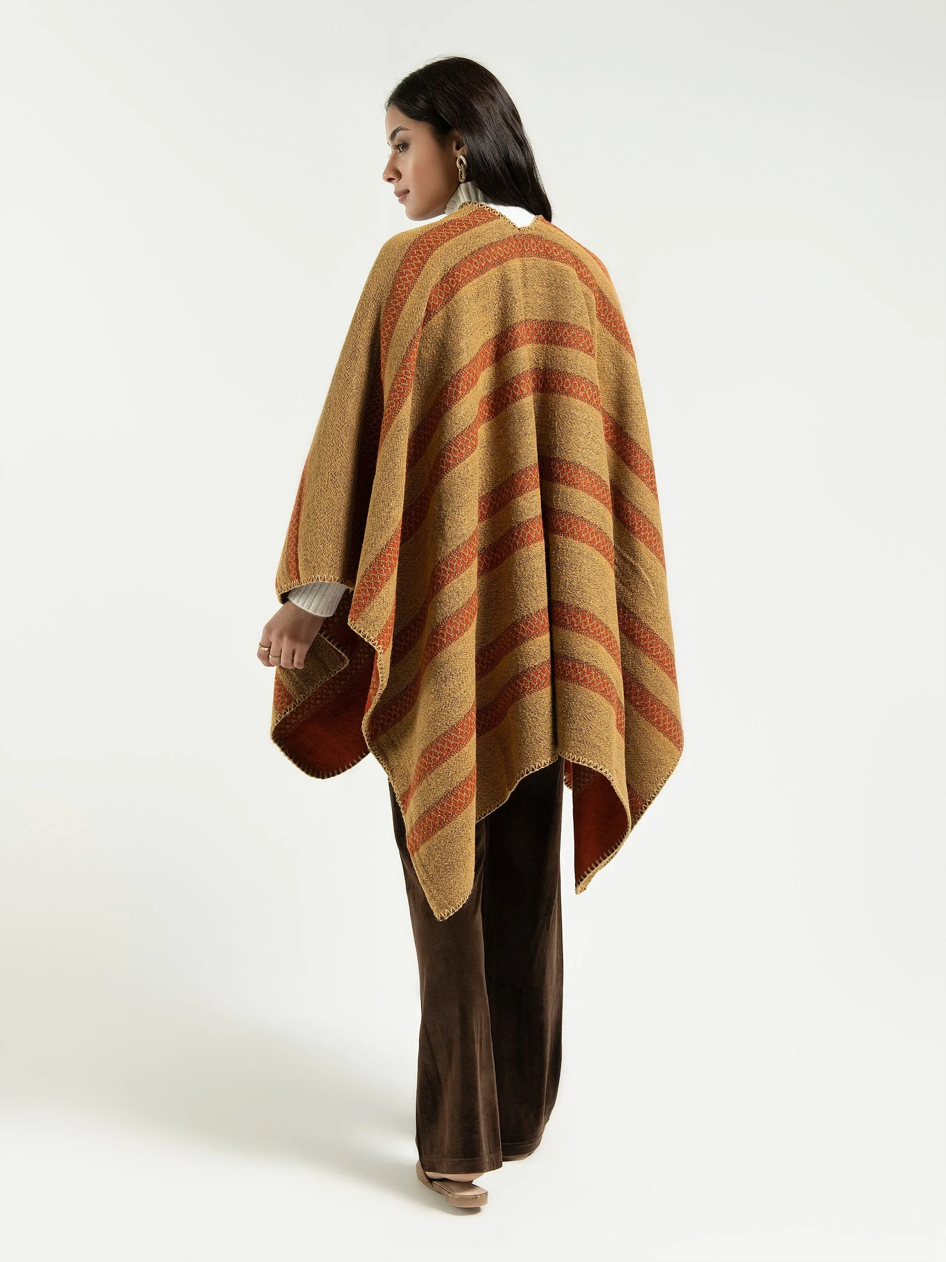 Two Toned Cape Shawl