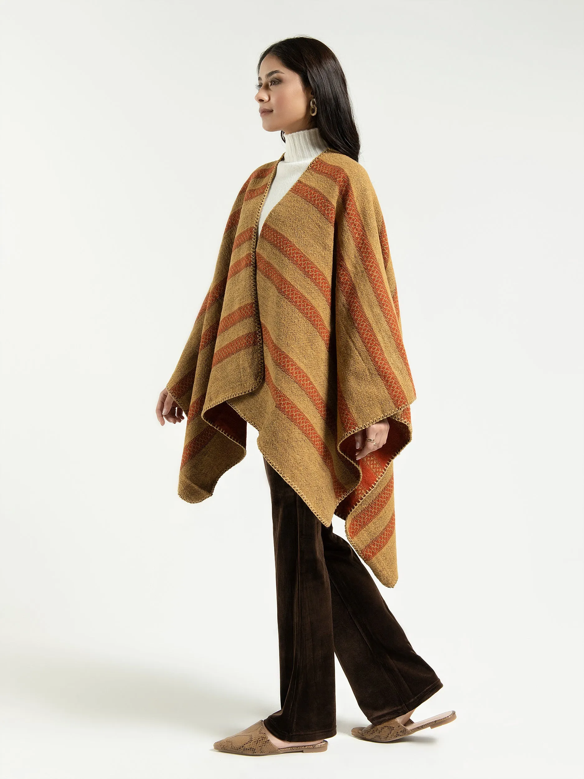 Two Toned Cape Shawl