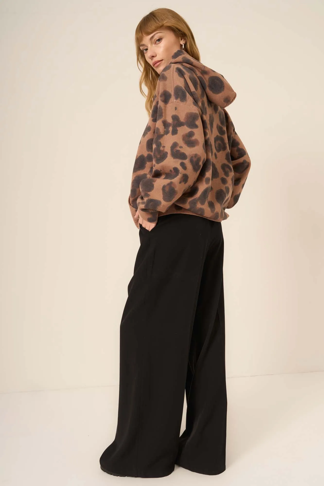 Wildin' Leopard Tie Dye Hoodie