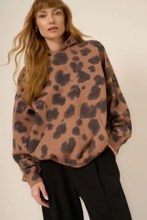 Wildin' Leopard Tie Dye Hoodie